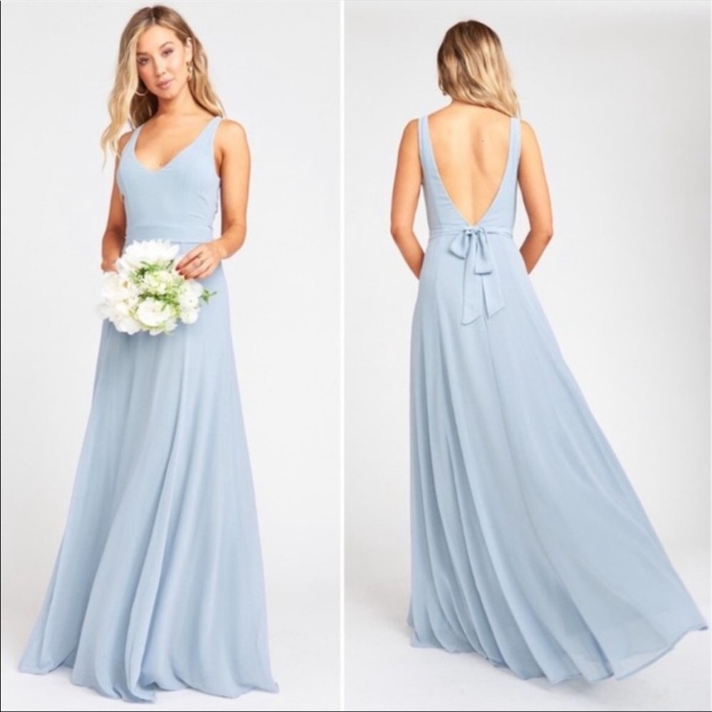 Show me your mumu Jenn maxi dress blue medium